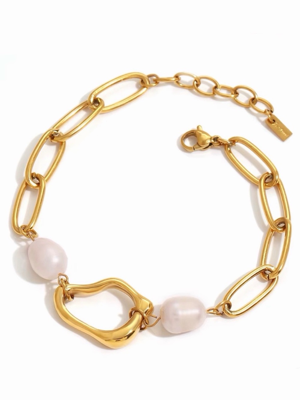 18K Gold Plated Freshwater Pearl Bracelet